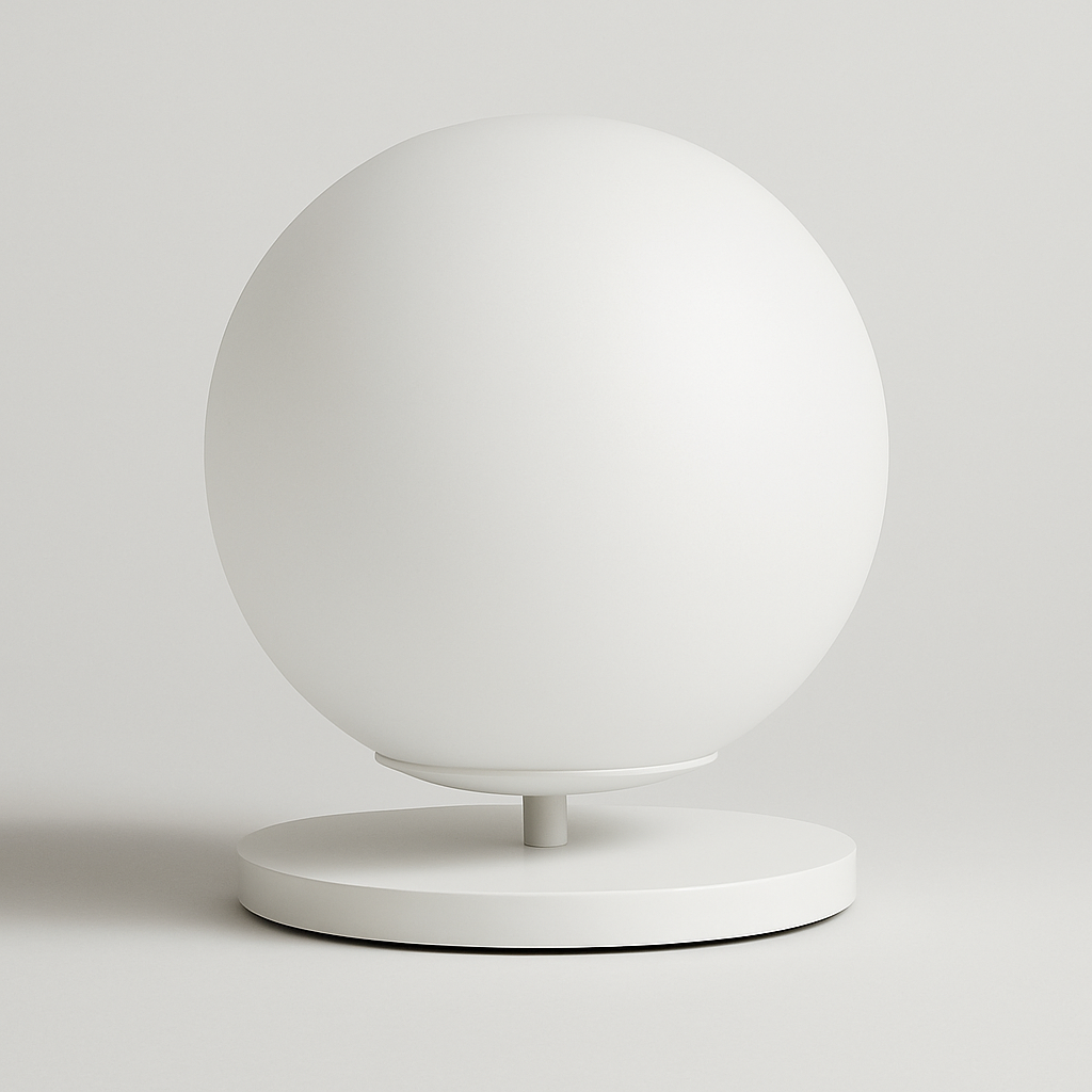 Lampa HaloGlow Glass Orb matowa biel