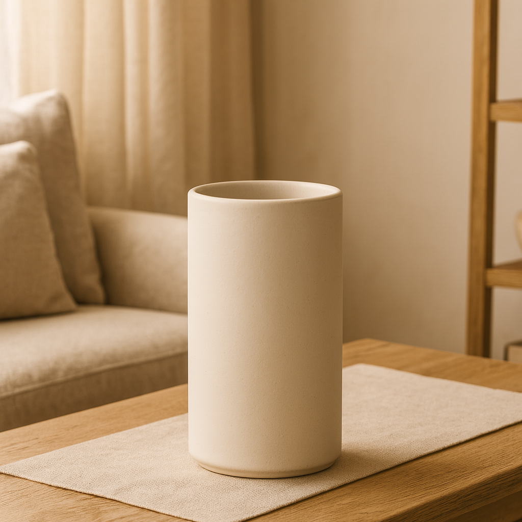 Solace Stoneware Cylinder Wazon