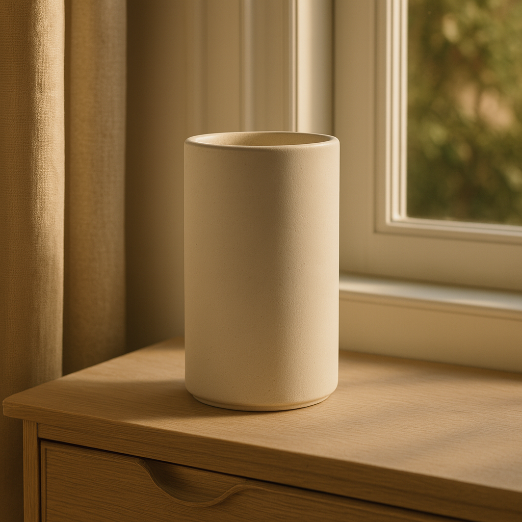 Solace Stoneware Cylinder Wazon