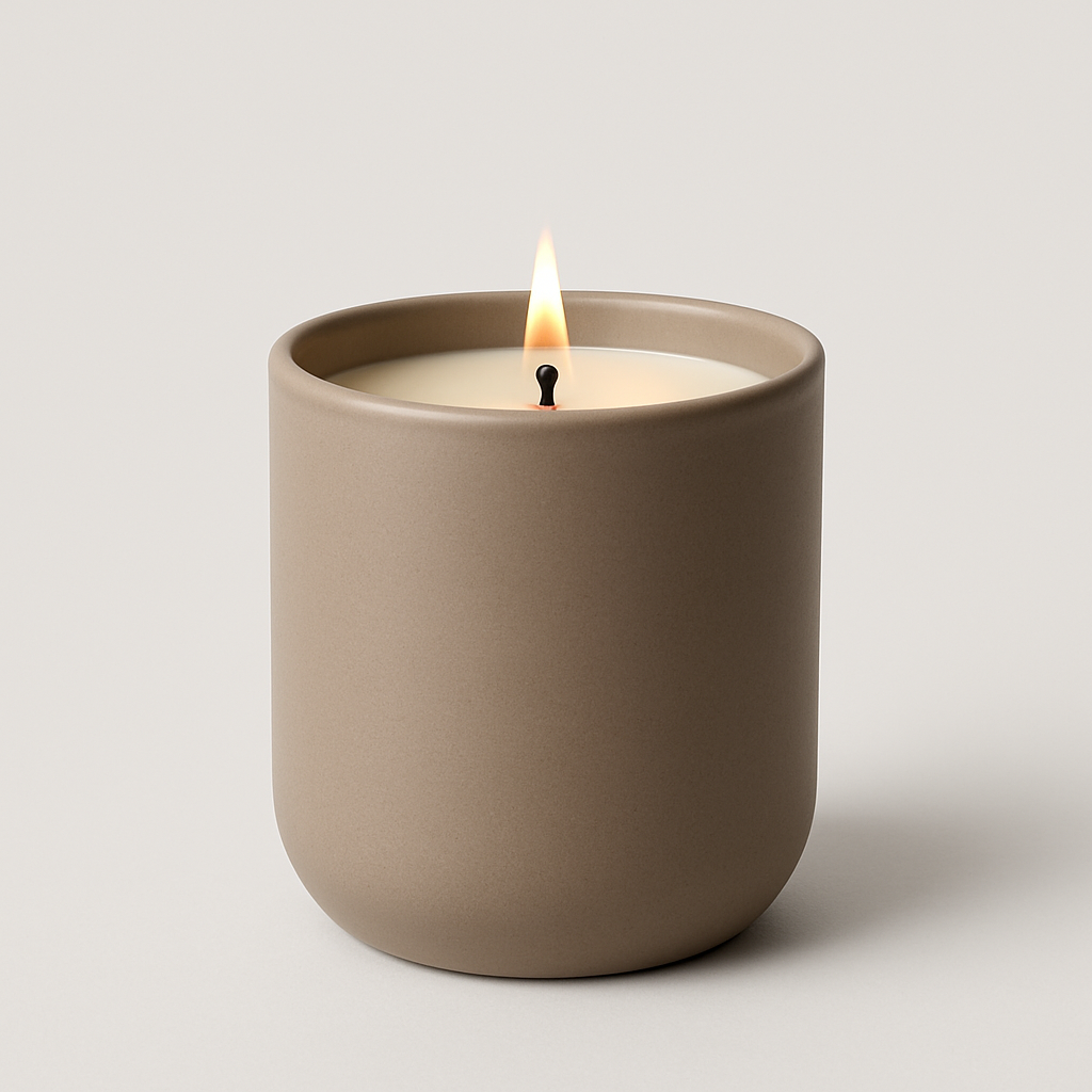 Świeca ceramiczna EmberLuxe delikatny taupe